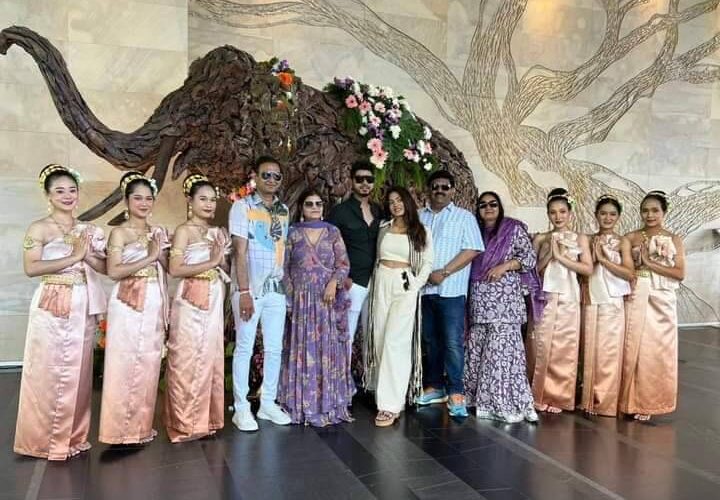 สำนักงานระยอง​ ได้รับการประสานงานจาก​ ททท.​ สำนักงานมุมไบ​ นำคณะการแสดงกลองยาวร่วมต้อนรับคณะคู่แต่งงานอินเดีย